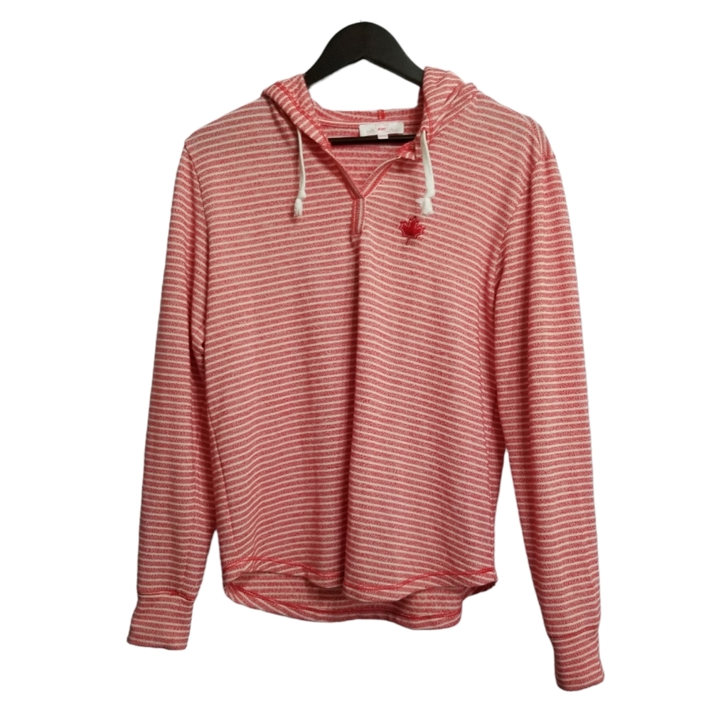Light weight EH! striped medium pullover hoodie